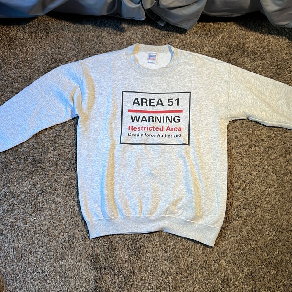 Area 51 graphic Crew neck sweater